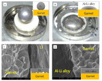 Construction and Electrochemical Performance of Garnet-Type Solid Electrolyte/Al-Li Alloy Interface Fig. 4